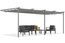 Antracito spalvos terasos stoginė Santana 3x6m Garden Point