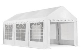 Baltas sodo paviljonas vakarėliams Dresden 3x6 m Garden Point