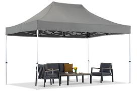 Antracito spalvos greitai pastatoma sodo palapinė Manta 3 x 4,4 m Garden Point