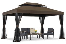 Ruda sodo paviljonas su tinkleliu nuo uodų Valencia 3x4 m Garden Point