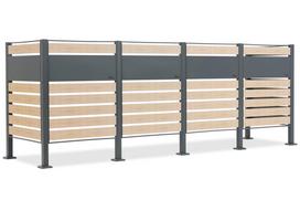 Šiukšlių konteinerių stoginė 4 konteineriams po 120 l arba 240 l Breda CoverTech