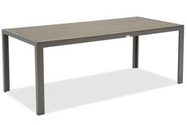Didelis aliuminis sodo stalas iš polywood 200 cm Verona Garden Point pilkas