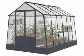 Aliuminio šiltnamis Lily 2,5 x 3,7 m CoverTech antracito spalvos