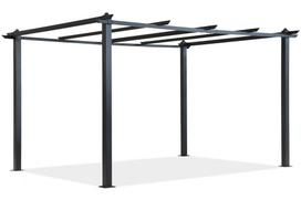 OUTLET - Barbadosas 3x3 m antracito spalvos "Garden Point" metalinis terasos pavėsinės rėmas