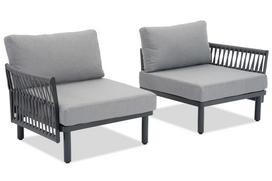 Modulinis lauko fotelis Salta Garden Point antracito spalvos - 2 vnt. komplektas