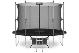 Sodo batutas su vidiniu tinklu 366cm Jump Hero 12FT juodas