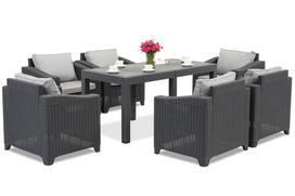 Ratano baldai Denali Premium 6 antracito spalvos Garden Point