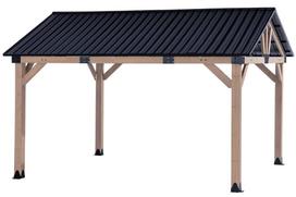 Medinė sodo pavėsinė Atlanta 3,6 x 4,2 m CoverTech