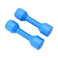 2pcs Octagonal Dumbbells with Ergonomic Handles Dumbbell for Outdoor Fitness Physical Training blue