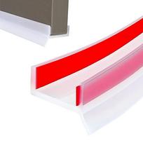 H Shaped Door Bottom Sealing Strip Silicone Weather Stripping Door Draft Stopper  Living Room skaidri