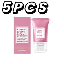 Peptide V-Shaped Roller Neck Firming Cream Skin Elasticity Care Lotion Collagen Complex Neck Care Advanced Formula For Tech Neck pink