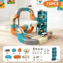 Magic 3D Track Cube Educational High Speed Electric Rail Train Set Toy with Automatic Lift for Home Indoor Assembly Play black