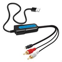 Converter with Built-in RCA Cable High-Resolution Optical to Compact