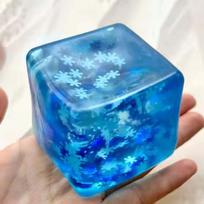 Maltose Cube Stress Squeeze Toy Decompression Small Ice Cubes Anti Stress Slow Rebound Polar Light Colorful Squeeze Tpr Block