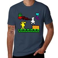 Manic Miner Scene Tshirt Minimalist Graphic Tee Shirt Tshirt XL black