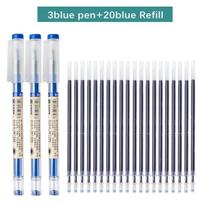 Xiaomi 6-25Pcs Gel Pen Set Neutral Pen Smooth Writing&Fastdry Ballpoint Pen 0.35mm Black/blue/red Replacable Refill School Stationery