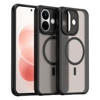 Xiaomi Redmi Note 17 Pro telefono dėklas, magnetinis smūgiams atsparus telefono dėklas, hibridinis buferio dangtelis Xiaomi Redmi Note 17 Pro juoda