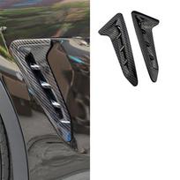 2Pcs Car Exterior Side Air Vent Trim Sticker Side Fender Cover for BMW X3 X4 G01 G02 2018 - 2022 Shark Gills Flow Accessories