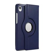 Skirtas Lenovo Tab M8 TB-8505 8 colių 360° besisukantis stovo dėklas, skirtas lenovo tab M8 plus 8705 8 colių smūgiams atsparus vientisas spalvotas dangtelis tamsiai mėlyna spalva