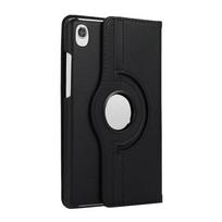 Skirtas Lenovo Tab M8 TB-8505 8 colių 360° besisukantis stovo dėklas, skirtas lenovo tab M8 plus 8705 8 colių smūgiams atsparus vientisas spalvotas dangtelis juoda