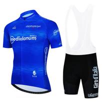 2026 Tour De Italia Giro Vasaros Dviračių Rinkinys Vyriškas Dviračių Marškinėliai Trumpomis Rankovėmis Dviračio Dviračių Apranga Mtb Dviratininko Apranga Maillot Ciclismo M blue