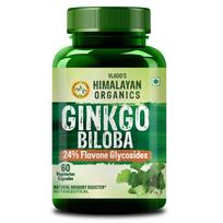 Vlado’s Himalayan Organics Ginkgo Biloba 500mg With Brahmi Capsules for Focus, Memory & Energy, 60 Veg Capsules beige