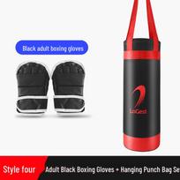 Suspender-Style Punching Bag for Home Gym & Professional Sanda Boxing Training black