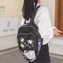 New Oxford cloth backpack women's leisure travel fashion flower large capacity trend backpack small bag women's bag