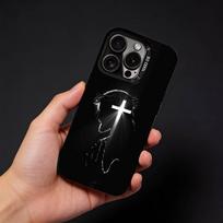 Jesus Bible Verse Christian Phone Case For iPhone17, 16,15,14,13,12 Pro Max Black Candy Matte Shockproof Cover iPhone16e