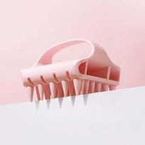 Pet Silicone Cleaning Shampoo Comb Scalp Massage Dog Shower Brush Cat Floating Hair Remover Dog Bath Massage Comb rožinė