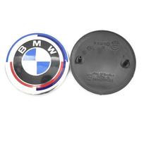 For BMW 1 Series HOT  82MM 74MM Front Hood Emblem Trunk Rear badge logo BMW E46 E90 F30 F10 F20 G20 E87 E60 E63 F01 F02 G14 E83 Car Accessories 74mm-1piece gray