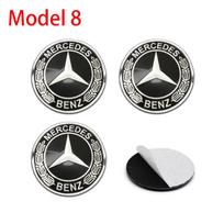 4 vnt. 56/60/65 mm Automobilio ratų lipdukai Centrinis ratlankio dangtelis Automobilio emblema Ženklelis Lipdukas Mercedes Benz A klasės W206 W205 W203 GLC W204 W212 CK1 65mm Sticker