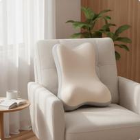 Reguliuojama nugaros atramos pagalvė su profiliuota lovos pleišto pagalve skaitytojams, studentams, sofai, Beige Gray gray