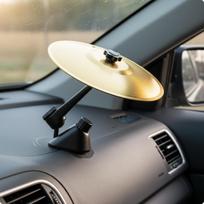 2 Pieces Air Vent Drum Cymbal Metal Car Easy Install Finger Tambourine Silver auksas