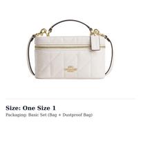 COACH Odinė Peties Rankinė, Crossbody Rankinė, Maža Moteriška Rankinė Kreidos Baltumo CEO22-IMCHK One Size 1 white