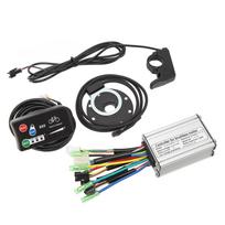 Electric Bike Motor Controller 36V 48V 250W Bike Conversion Kit with Display Thumb Throttle Booster Magnetic Point black