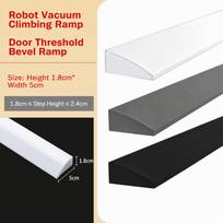 1M Silicone Sweeping Robot Slope Climbing Strip Bendable Anti-slip Threshold Ramp Self-adhesive Waterproof Bendable Strip H-1.8cm  W-5cm