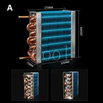 Refrigerator Evaporator Condenser Refrigeration Display Cabinet Freezer Refrigerator Air-cooled Cold Small Copper Tube Radiator juoda