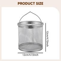 Deep Fry Basket Colander Utensil Chicken Frying Pasta Strainer for Cooking Straining 12cmx12cm white