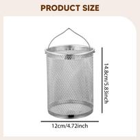 Deep Fry Basket Colander Utensil Chicken Frying Pasta Strainer for Cooking Straining 12cmx14.8cm