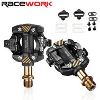 RACEWORK X-M8100 MTB Bike Pedals Ultra-light Self-locking DU+ Ball-bearing Bicycle Pedals Compatible With The Shimano SPD System auksas