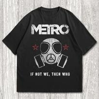 Metro Exodus T-shirt, Horror Video Game Tee, Shouter Video Game Shirt 110 gray