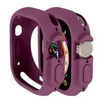 Case for Apple Watch Ultra 4 3 49mm Strap All-Round Shockproof TPU Protective Soft Silicone Band Cover Bumper Scratch-Resistant Ultra 2 3 4 49mm
