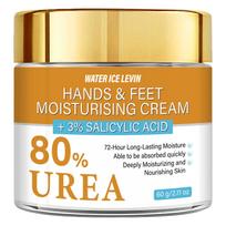 WATER ICE LEVIN 80% Urea Hand Foot Cream 60g 3% Salicylic Acid Collagen Moisturizing Nourishing Dry Rough Skin Care 60g balta