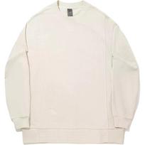 Li Ning X Jackie Chan Collaboration Kung Fu Series Loose Fit Casual Solid Color Drop Shoulder Round Neck Sweatshirt Unisex sweatshirt AWDVH57-1 L white