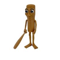 Shark Figurine Tungtungsahur Figure Desktop Decoration Articulated Tralalero Tralala Figure Ornament Funny Doll 3D Printed ToySh brown