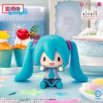Genuine Hatsune Miku Anime Figures Q Version PVC Model Dolls Collection Action Figures DIY Emoticons Creative Decorations Present blue