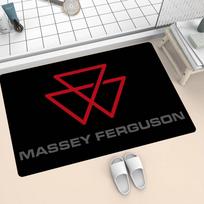 M-Massey F-Ferguson Floor Mat INS Style Soft Bedroom Floor House Laundry Room Mat Anti-skid Household Carpets 40cm x 60cm gray