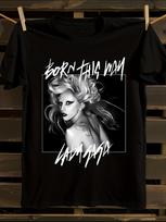 Lady Gaga 'Born This Way' Vintage Graphic T-shirt L gray