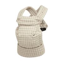 Ergonomiška nešioklė-kuprinė kūdikiams 3-36 mėn. Reguliuojama klubų atrama Pečių dirželiai Visasezonis Medvilnės ir lino dizainas M12 Woven cotton blend - Coffee bird grid